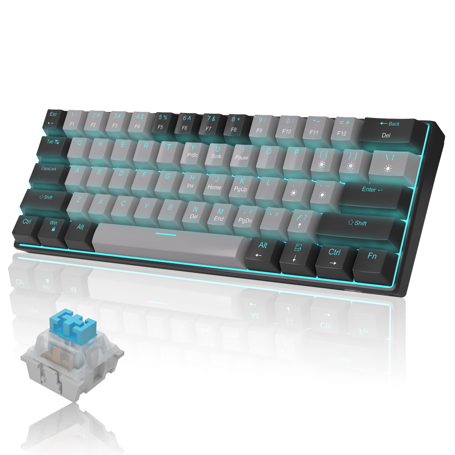 60 Mechanical Keyboard,MageGee Gaming Keyboard with Blue Switches and