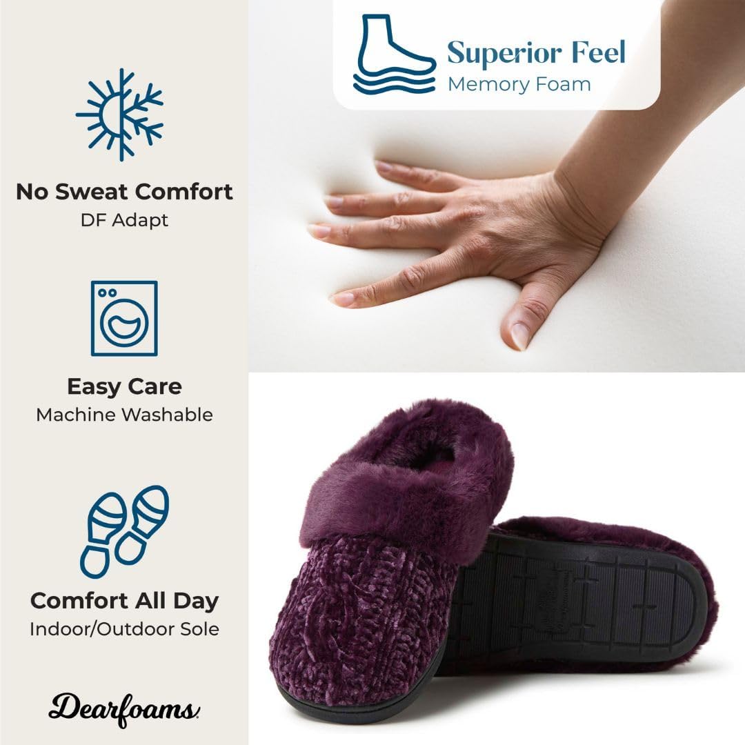 Dearfoams Women's Claire Textured Knit Clog Slipper - Image 4