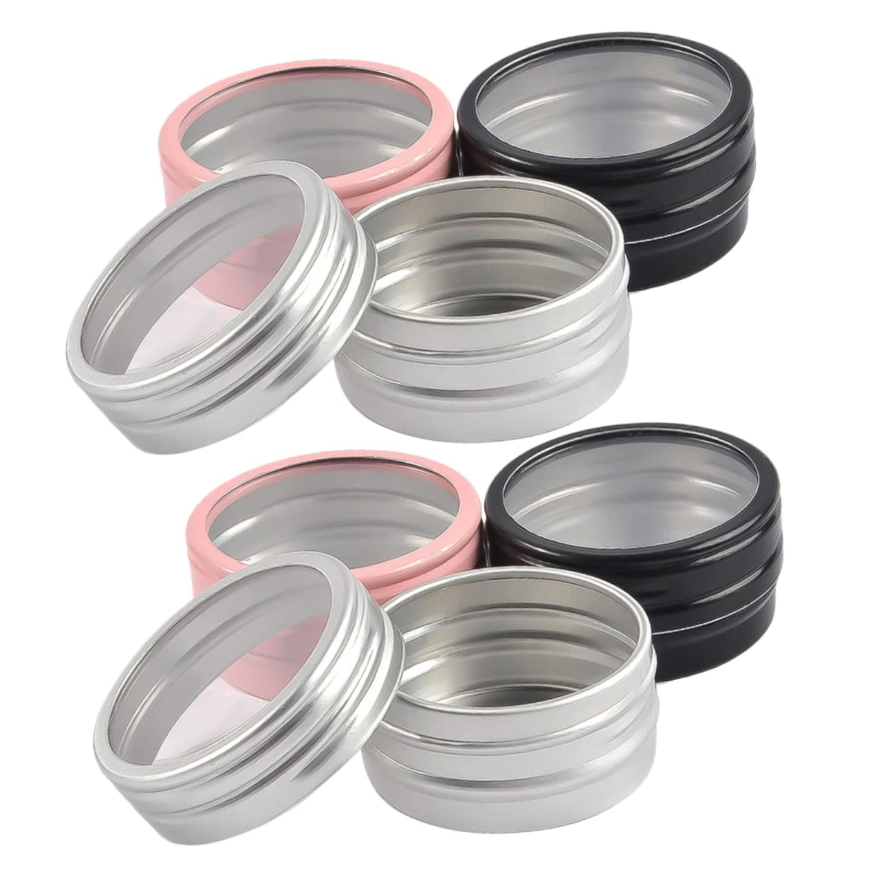 TOVINANNA Mini Beads Storage Boxes 6pcs Aluminum Nail Charms Container Craft Storage Organizer for Women