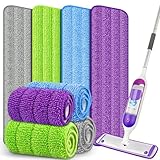 8 Pack Reusable Mop Pads for Swiffer PowerMop, Power Mop Pads 15'' Microfiber...