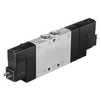 FESTO CPE18-M1H-5/3E-1/4 170249, 1200 L/MIN FLOW, 2.5-10 BAR, 24 VDC, 5/3; EXHAUSTED, DIE-CAST ALUMINUM, ELECTRICAL ACTUATION, G1/4 PNEUMATIC PORTS, IP65, M5 PILOT PORTS, PNEUMATIC, SERIES CPE, SOLE