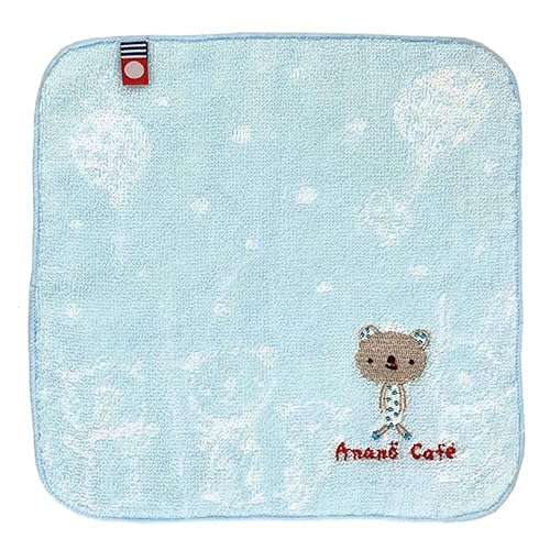 モンスイユ アナノカフェ AC. ベビー 今治タオルハンカチ ブルー 55174