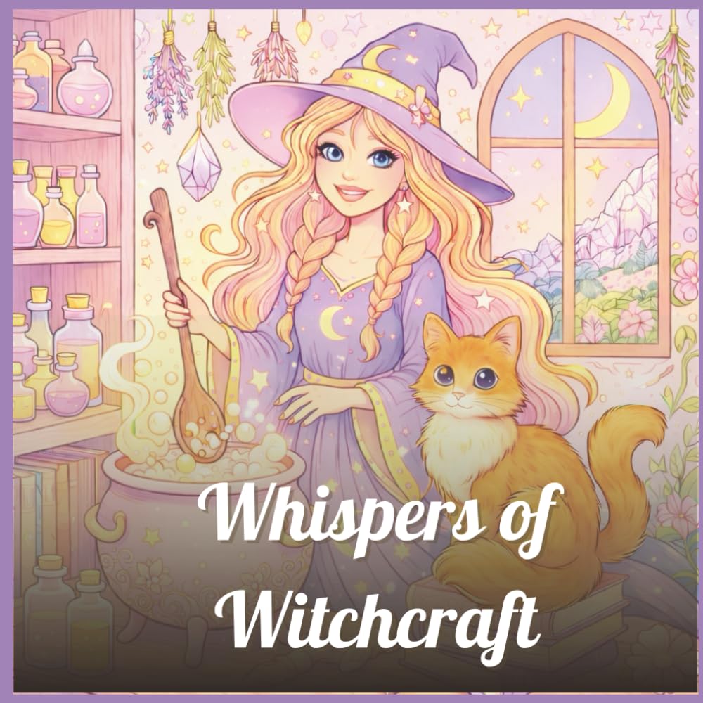 Whispers of Witchcraft: An Intricate Adult Coloring Book of Witches, Magic, Tarot, and Enchanted Scenes