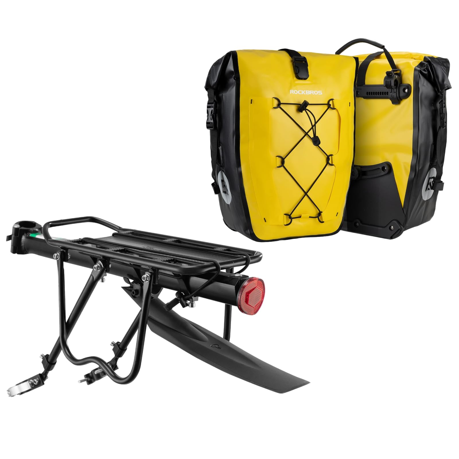ROCKBROS Porte-Bagages Vélo Arrière et Sacoche 25L-32L – Bundle