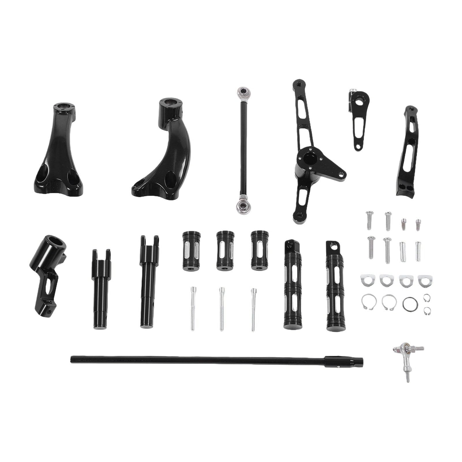 Cocoarm Zestaw Podpórek do Stóp do Kontroli Przednich Motocykli dla (BLACK)