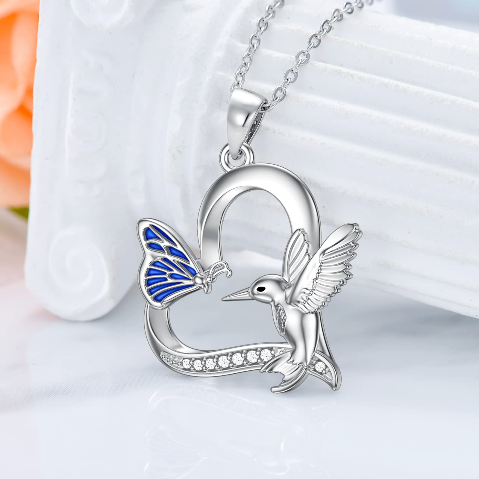 PROESS Highland Cow/Eulen/Schmetterling/Kolibri/Frosch/Eichhörnchen/Roter Panda/Otter Anhänger Halskette Tier Schmuck Geschenke für Damen Mädchen Mutter Tochter