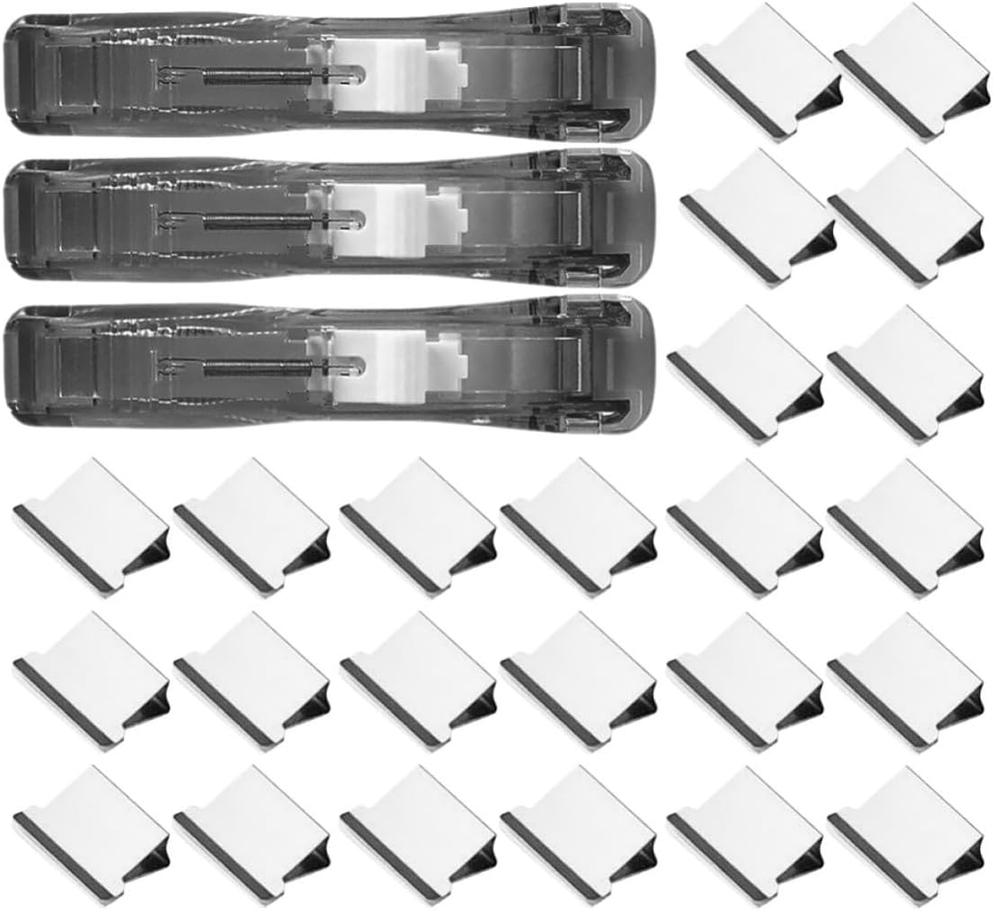 Portable Clip Dispenser 150 Metal Refill Clips with 3pcs