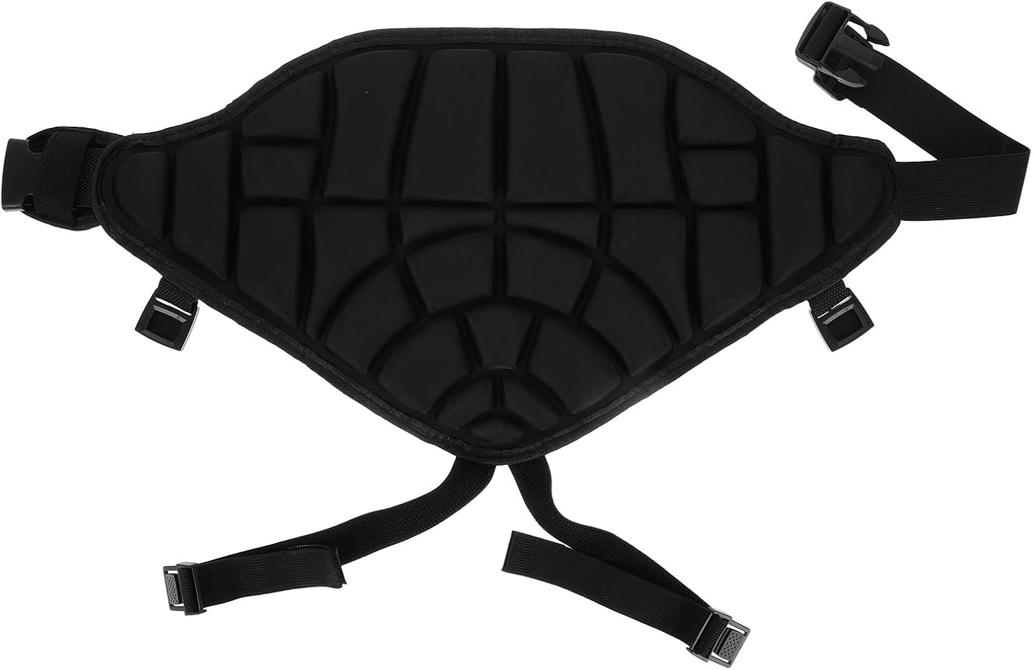 Hip Protection Padded Shorts with Butt Pads, Black Geometric Pattern, Size L Adult, Impact Absorbing Roller Skating and Ice Skating Crash Pads for Snowboarding and Outdoor Sports