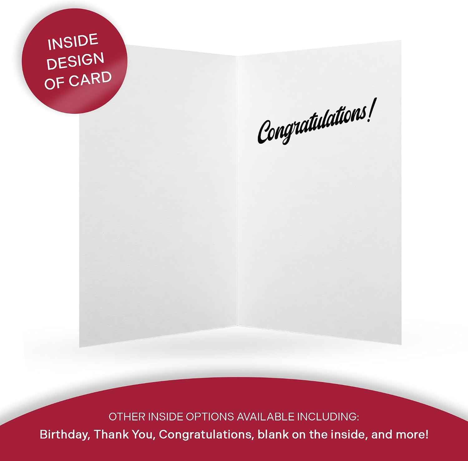 Desert Cactus The University of Alabama 5x7 Inch Greeting Card Crimson Tide Bama UA Single Folded Cardstock with Envelope Party Celebration Officially Licensed (5x7 Card B - Congrats)