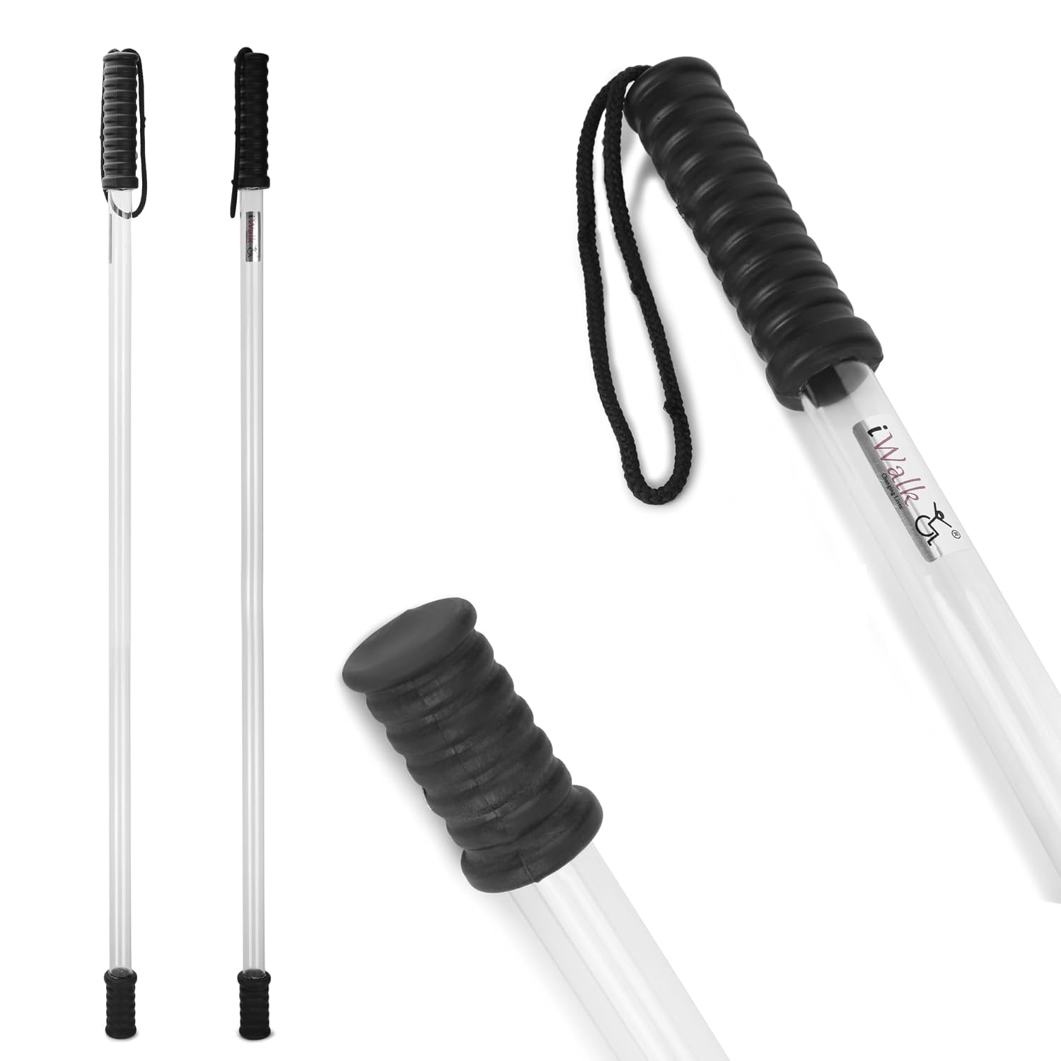 iWalk Polycarbonate Heavy Duty Stick, for Security Gaurds, Animal Deterrent, Theatrical Prop, Hiking, Walking, Training & ...