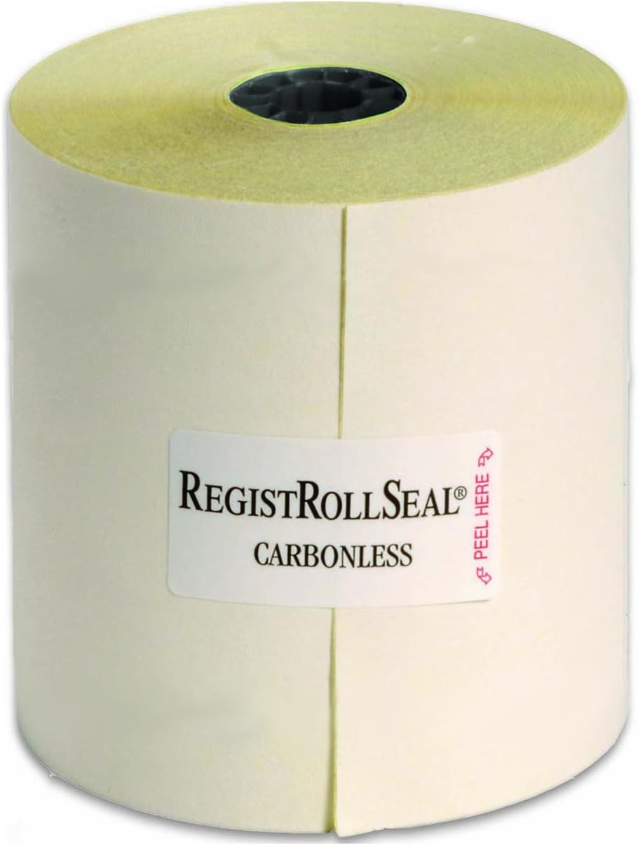 NCCO Register Rolls - POS Kitchen Receipt Paper – 2 Ply Carbonless – 3” x 100’ – (1 Case of 30 Rolls) – Item 2300SP