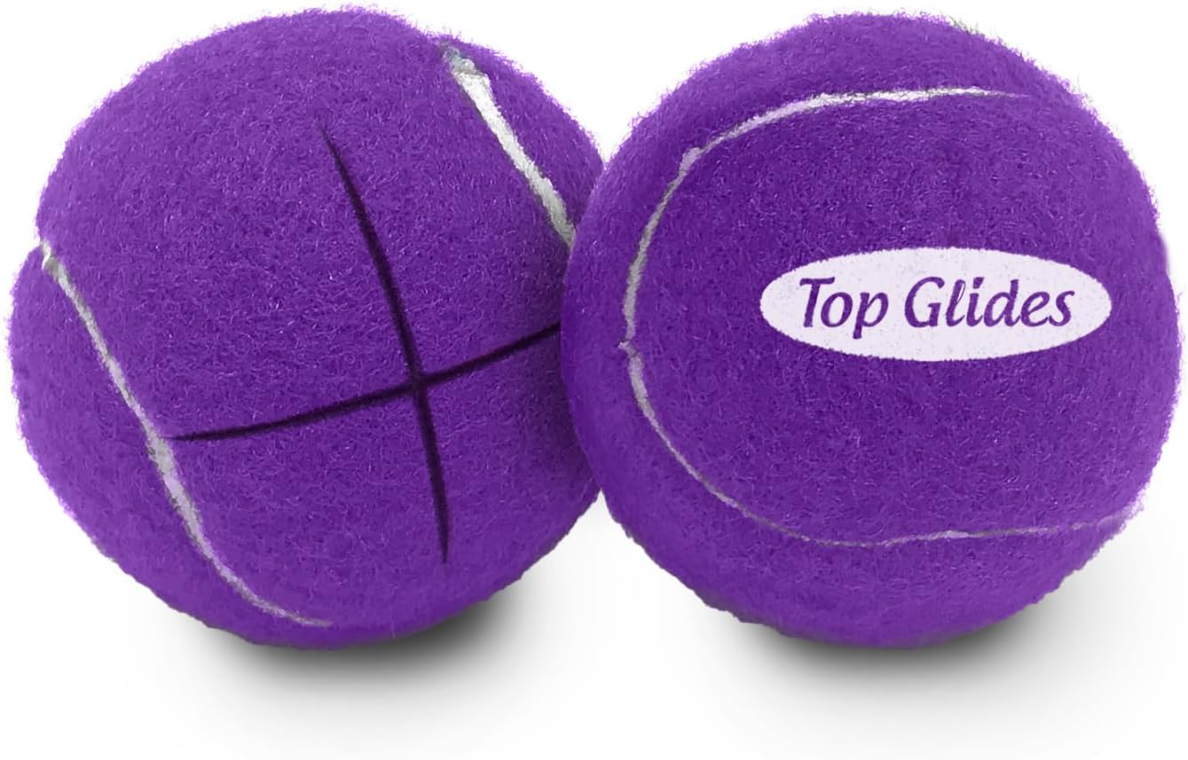 Top Glides Precut Walker Tennis Ball Glides (Purple)