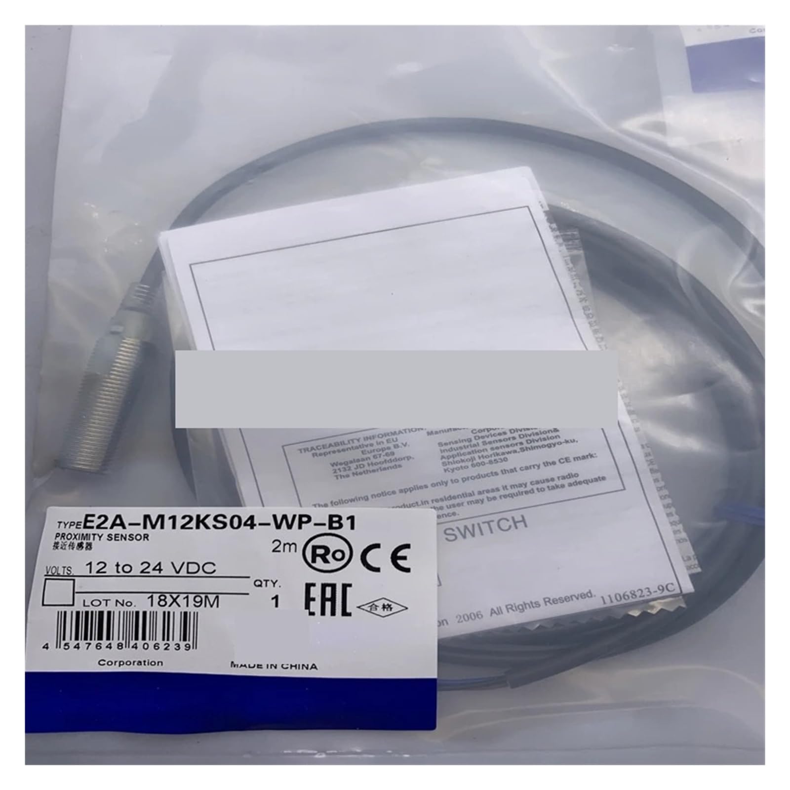 XDDQWSWA E2A-M12KS04-WP-B1 E2A-M12KS04-WP-B2 Proximity sensor(E2A-M12KS04-WP-B2)