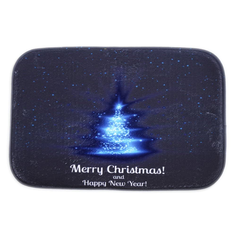 Ubersweet® feliz natal decoração conjunto Anti-slip tapetes Tapete capacho tapete de banho absorvente não-Tapetes antiderrapantes para Banheiro cozinha