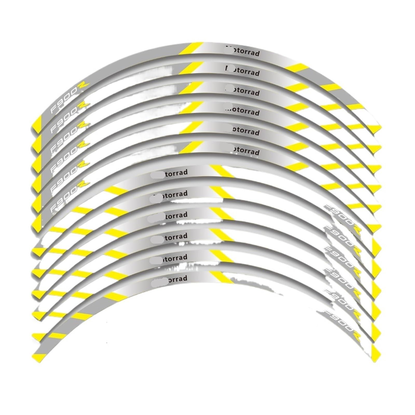 Reflective Sticker for B&MW F900R F 900R Motorcycle Accessories Wheels Sticker Rim Tire Stripe Waterproof Decorative Decals Set