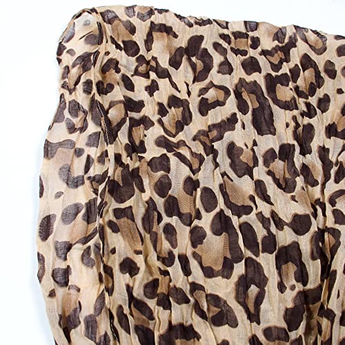 Scarfand Leopard Infinity Scarf (Camel) #TOP1