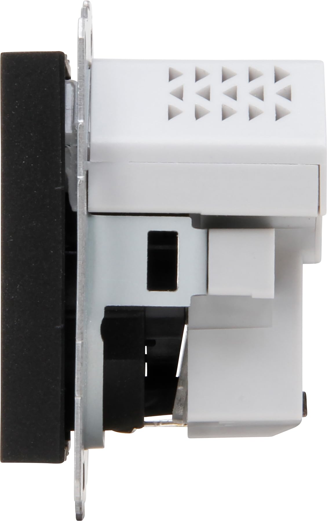 Kopp HK07 - Unterputz-Schutzkontakt Steckdose, USB A/C, Ausgangsstrom Ladebuchsen max. 3A, 5V, 55x55mm Abdeckungen,Nennstrom 16A, Bemessungsspannung 250V~, Farbe: schwarz matt