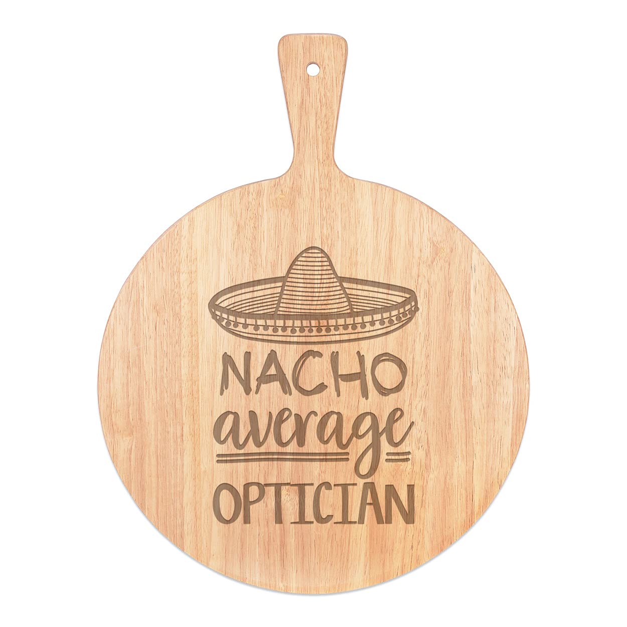 Planche pizza bois ronde 45x34cm pour servir sans brûler
