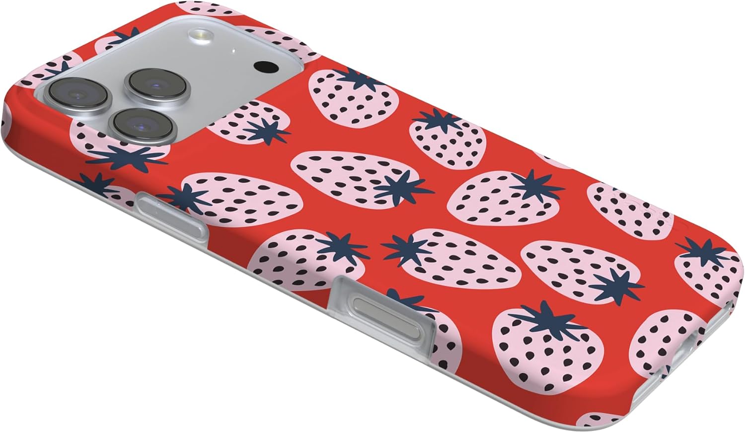 Casely iPhone 17 Pro Max Case | I'd Pick You | Red Strawberry | Compatible with MagSafe | Classic Ultra Slim Design