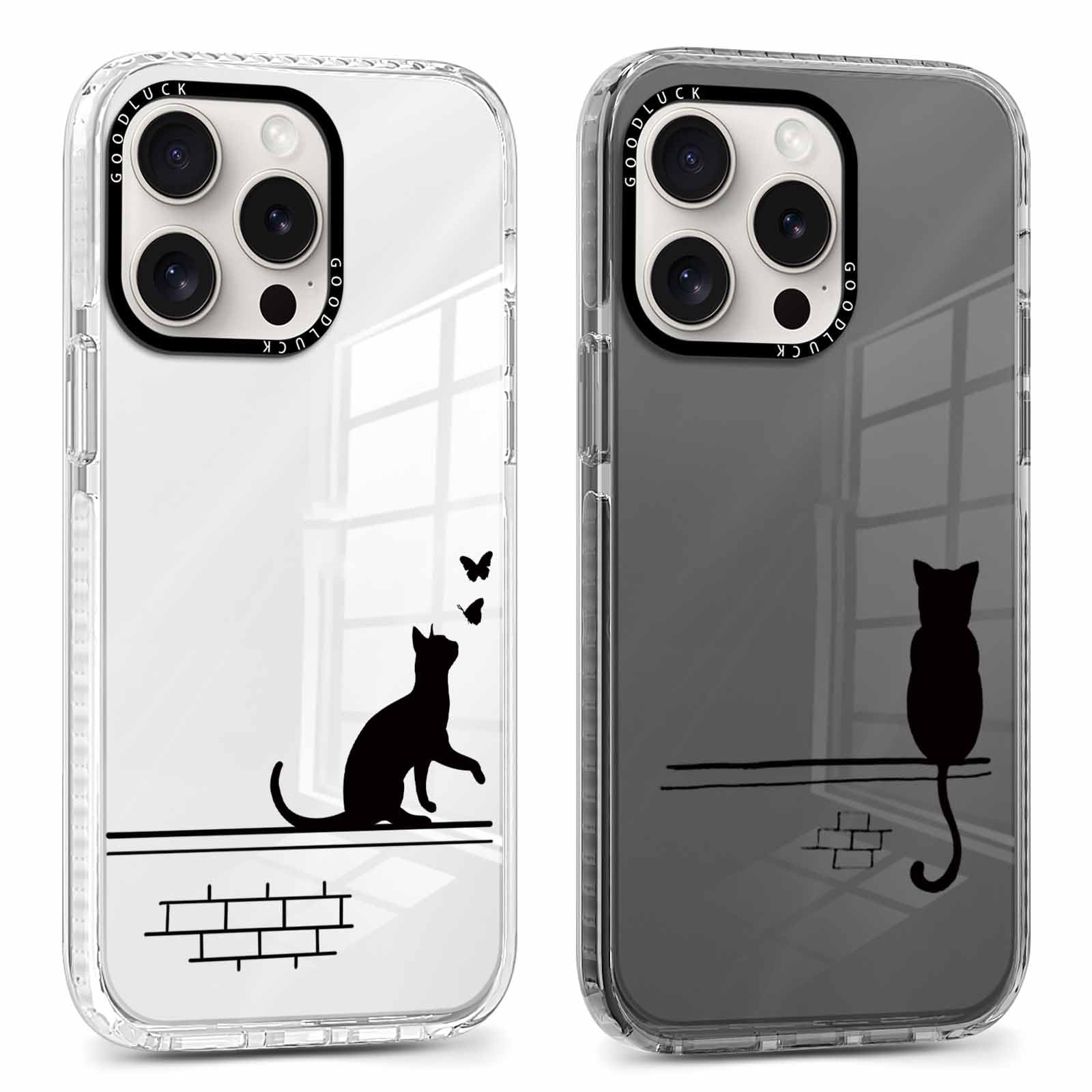 JETech Cover Ondulata per iPhone 16 Plus 6,7 Pollici, Carina Telaio Forma Riccia Antiurto Cellulare Custodia per Donne e Ragazze, Trasparente PC Rigido Retro (Verde Acqua