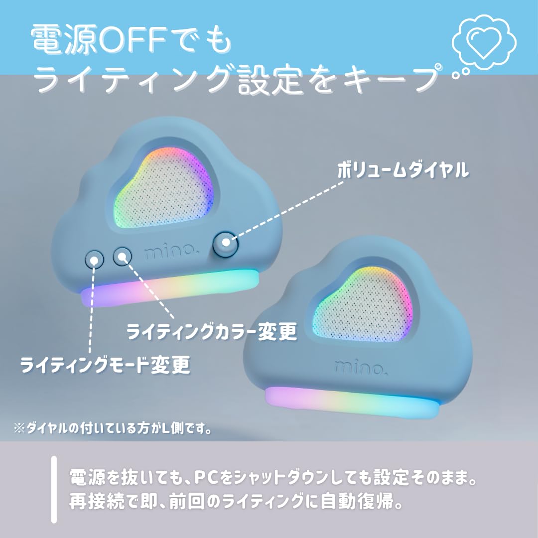Amazon.co.jp: 【公式アウトレット品】minotel cloud speaker 雲形