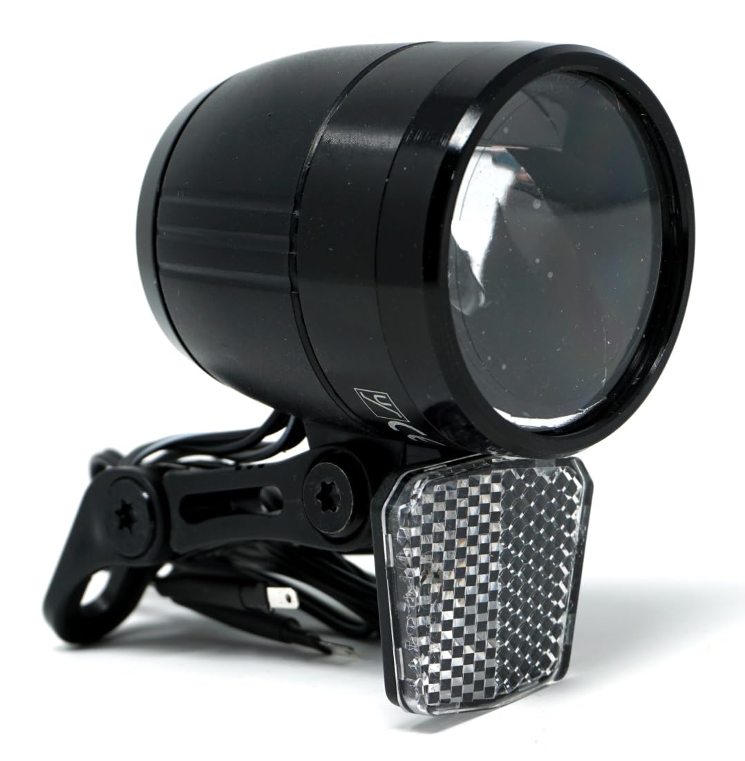 Fahrradlicht LED Scheinwerfer 100 Lux mit Sensor Schalter und Standlicht Fahrradlampe mit StVZO Zulassung