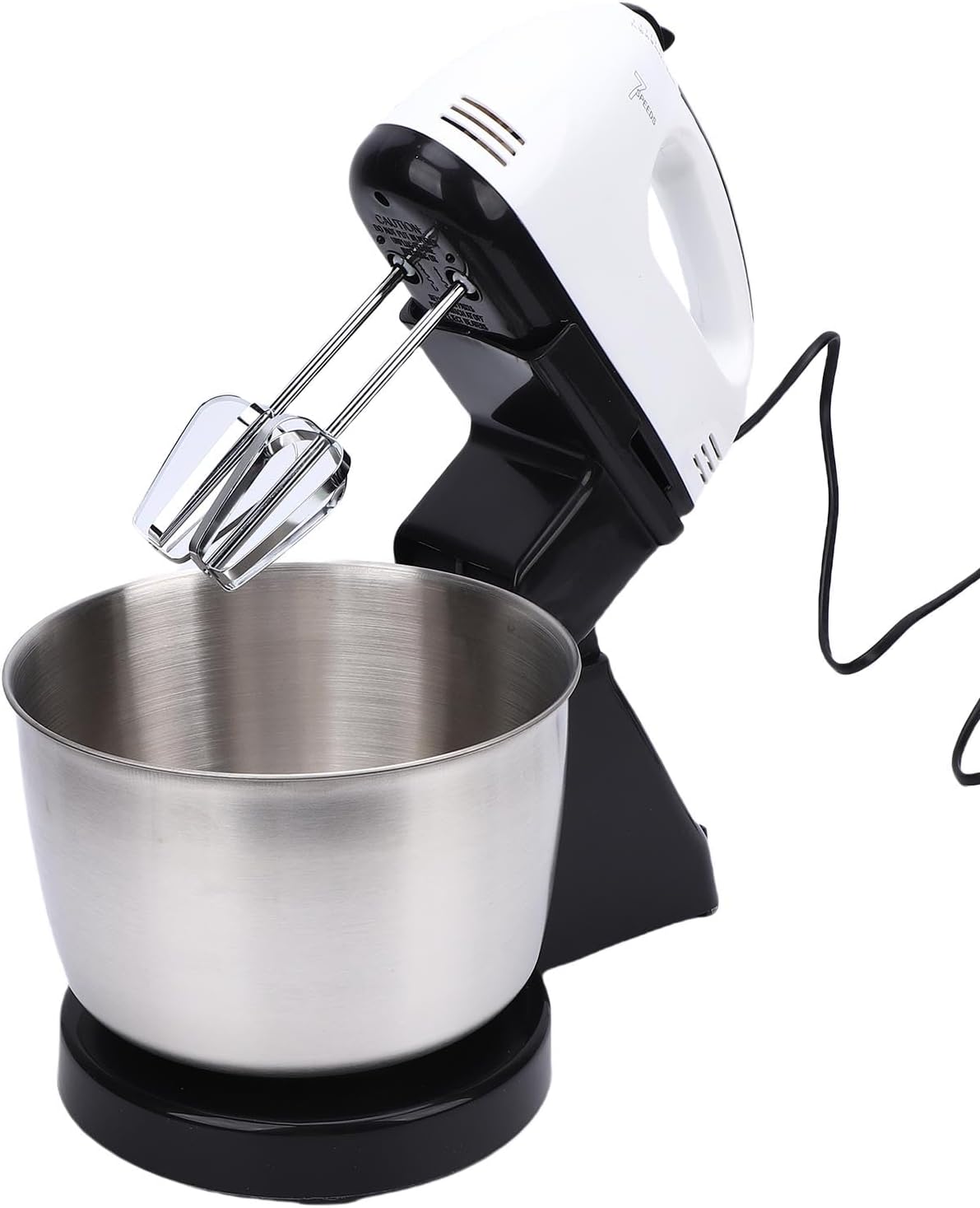 Stand Mixer, 7 Speed Portable Tilt Head Kitchen Electric Food Mixer with Stainless Steel Bowl, Beaters, Dough Hook, Handheld Blender for Cream, Cookies