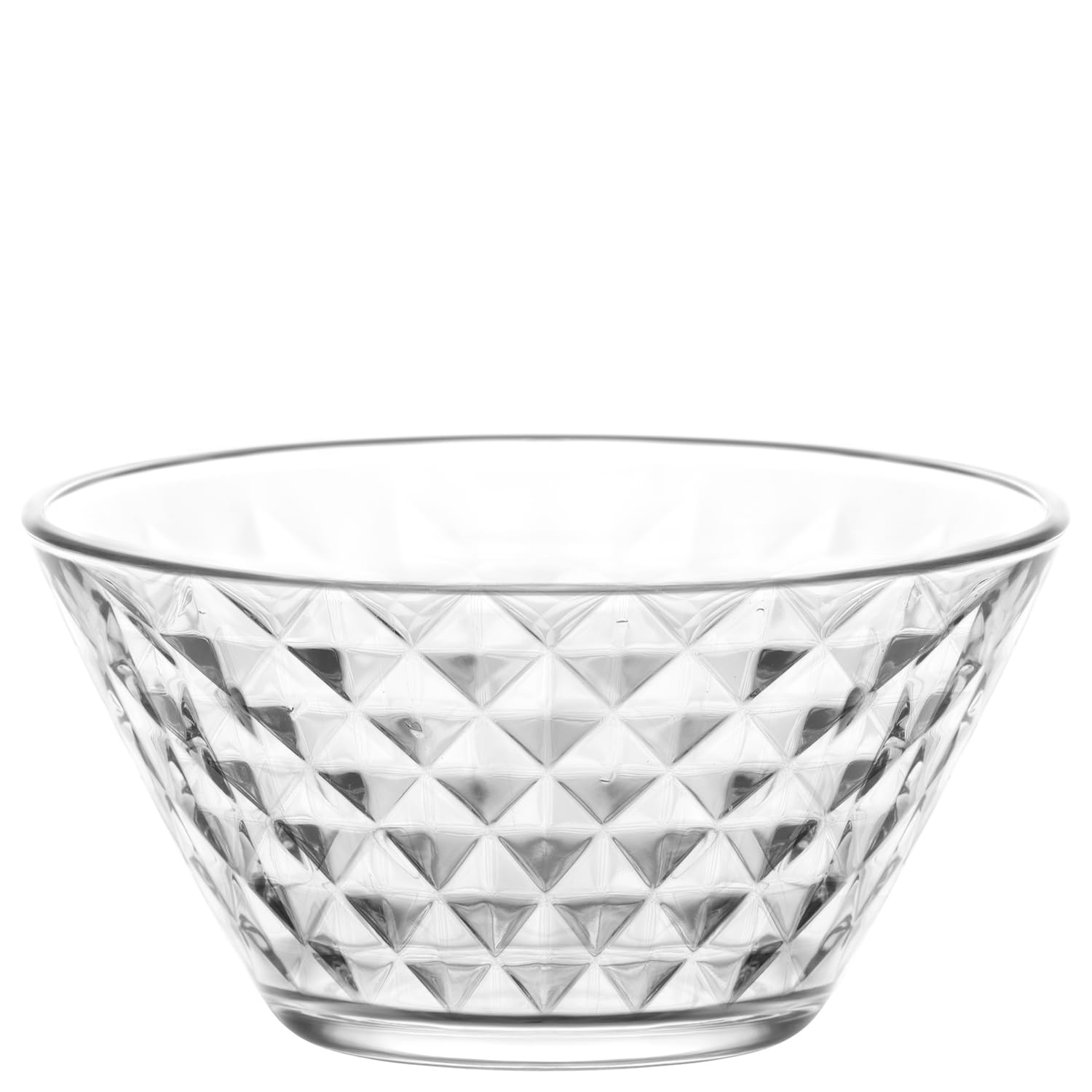 LAV Glass Round Serving Bowl Set of 6 | Versatile Bowls for Salads, Desserts, and Snacks | Ideal for Home, Parties, and Everyday Use | Durable and Clear Glass | Dishwasher Safe | 330cc | 11.25 oz