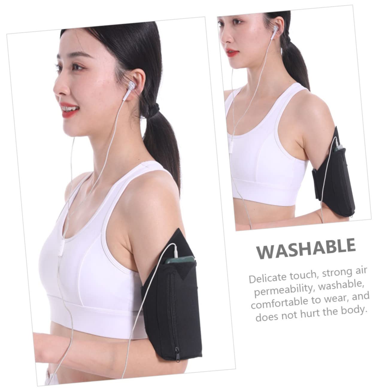 4 Stück Sportliches Arm Phone Holder aus Neopren Multifunktionale Handytasche für Outdoor Aktivitäten Wie Joggen Fitness Reisen Praktisch Langlebig und Wasserabweisend für Handy