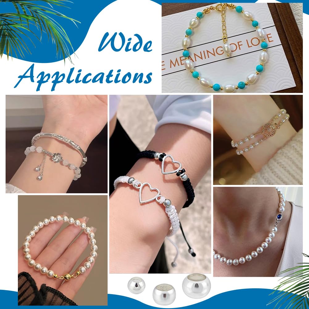 PH PandaHall 1800 stuks gouden messing krimpkralen, 3 maten 2 mm/2,5 mm/3 mm krimpkralen einde knoop krimpen cover kraal voor sieraden maken kettingen armbanden oorbellen benodigdheden doe-het-zelf