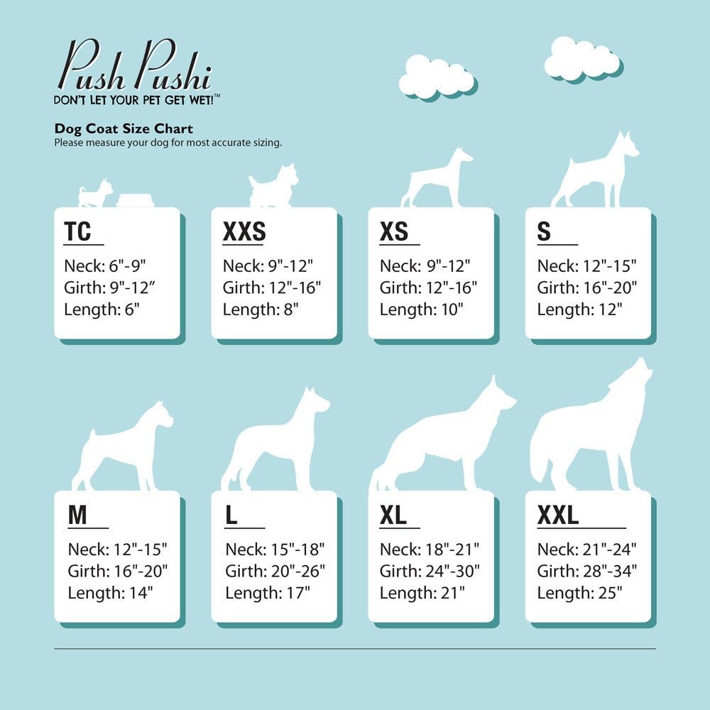 push pushi dog raincoat