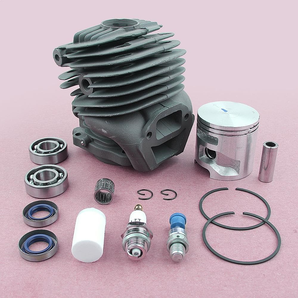 Kit cuscinetto a sfere scanalato con pistone cilindro da 51 mm for sega a catena, for parti del motore del motore della sega for calcestruzzo Husqvarna K750 K760 Kit cilindro motosega