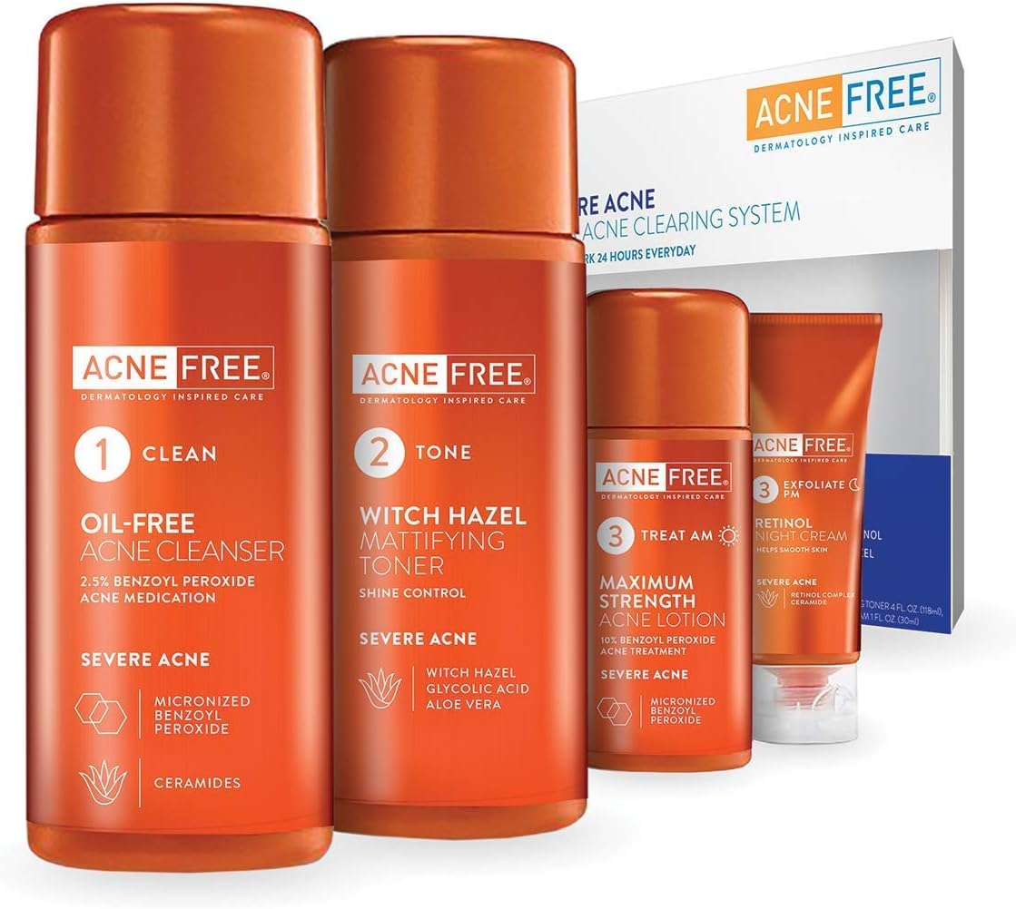 Acnefree 24 Hour Severe Acne Clearing System, 11.52 Ounce