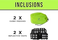 Vista 2 de Reflective Vest (2 Pack) Lightweight, Adjustable & Elastic Safety & High Visibility for Running, Jogging, Walking, Cycling