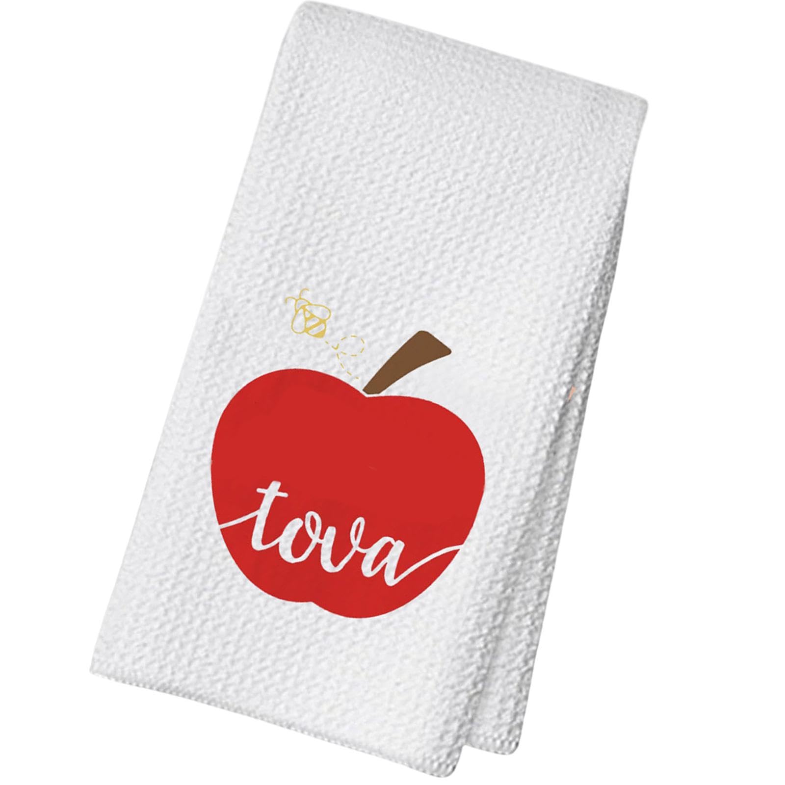 Elnwnnkc Textured Cloth Towel with Pomegranate Print Quick Dry Multipurpose Household Essential Cotton Towel