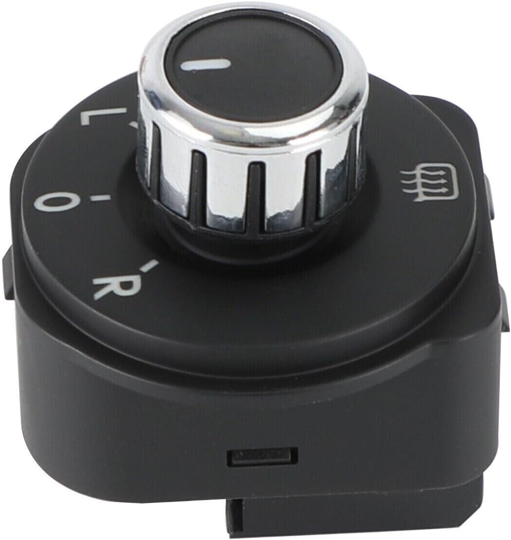 Car Power Rear View Mirror Switch, for Electric Car Rear View Mirror Adjust Switch Knob Regulator Button, for Polo 6R 6C 2010-2017 Hatchback 6RD959565B