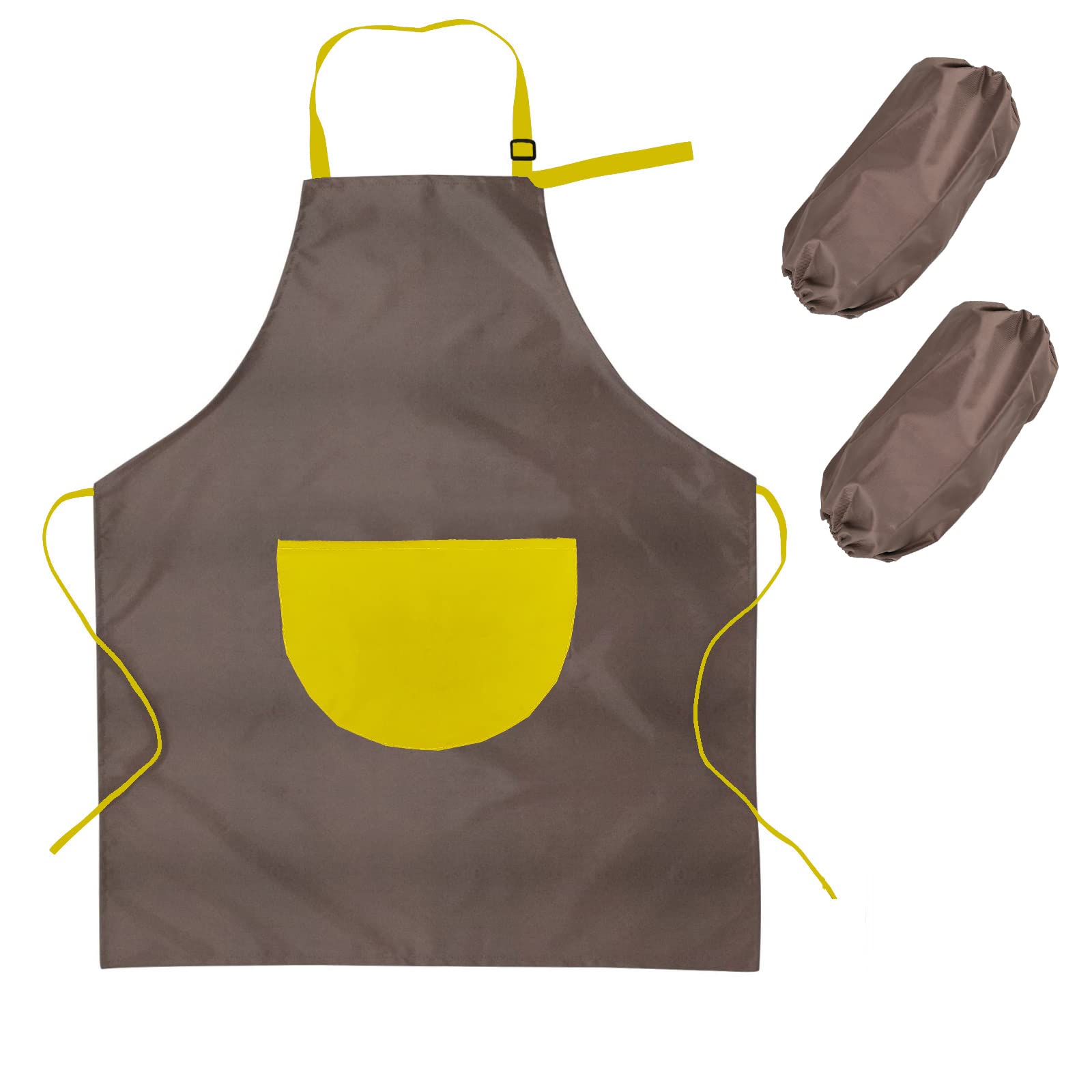 Eskvom Kids Art Apron for Painting, Adjustable Thick & Waterproof Kitchen Apron, Fit for Age 3-10 Years Boys and Girls