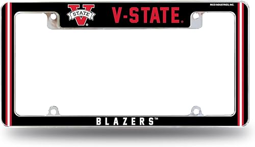 Miniatura 244 de Rico Industries NCAA Classic 12" x 6" Chrome All Over Automotive License Plate Frame for Car/Truck/SUV
