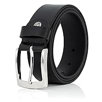 Lindenmann cintura uomo cintura in pelle di bufalo, 40 mm di larghezza e 3,5 mm