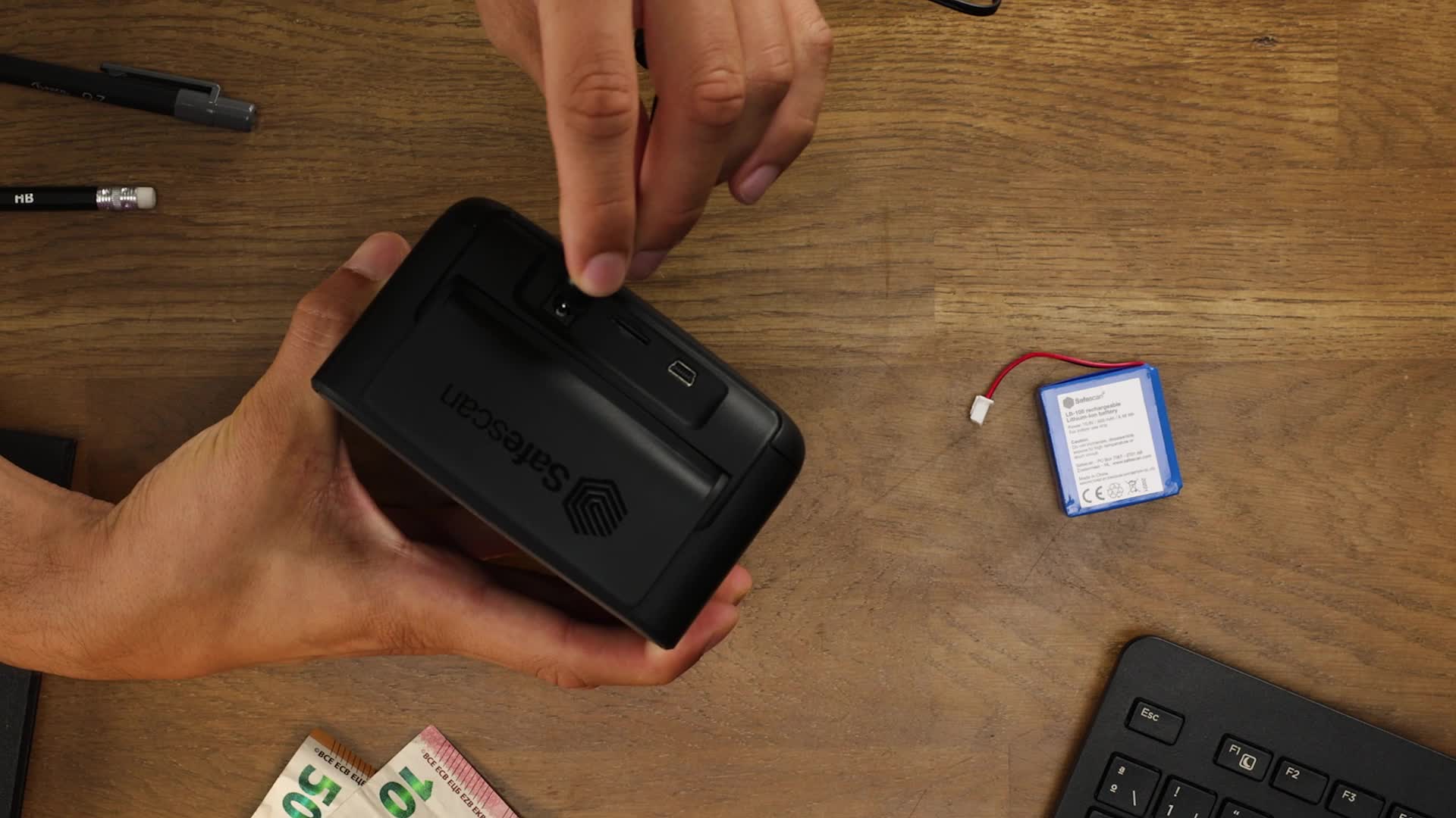 Safescan 155-S Détecteur De Faux Billets Portable - Vérification 7 Critères, Comptage - Pour EUR, GBP, CHF...