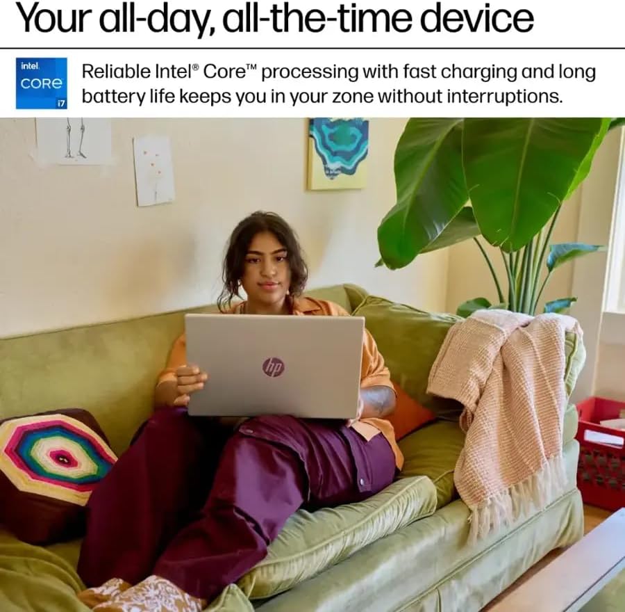 HP 2025 Business Laptop, 15.6" FHD Touchscreen, Intel 13th Core i7-1355U Up to 5.0GHz, 32 GB RAM, 1 TB SSD, Anti-Glare, Intel Iris Xe GPU, Wi-Fi 6, BT 5.3, Fast Charge, Windows 11 Pro, Accessory Kit 32 GB RAM | 1 TB SSD image 3 of 8 B0FMDRMQXL