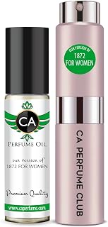 CA Perfume Duo Impression of 1872 For Women Perfume Layering Set Long Lasting Travel Size EDP + Body Oil Roll-On Bottle 0.27 Fl Oz+0.33 Fl Oz