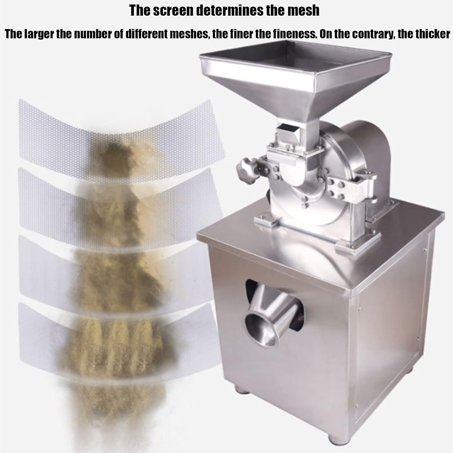 Stainless Steel Powder Machine Corn Grinder High Speed Universal Grinder Medicinal Material Ultrafine Grinder