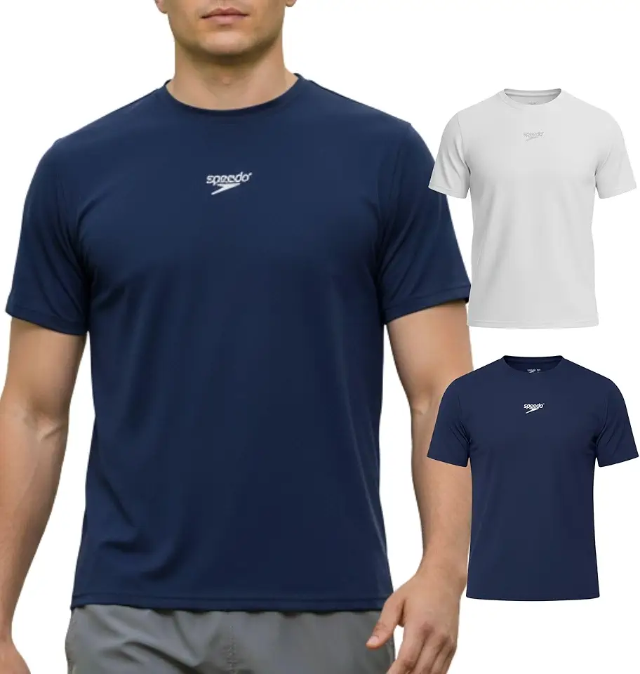 Kit 2 Camisetas Dry Fit Academia Esportiva Masculina Speedo