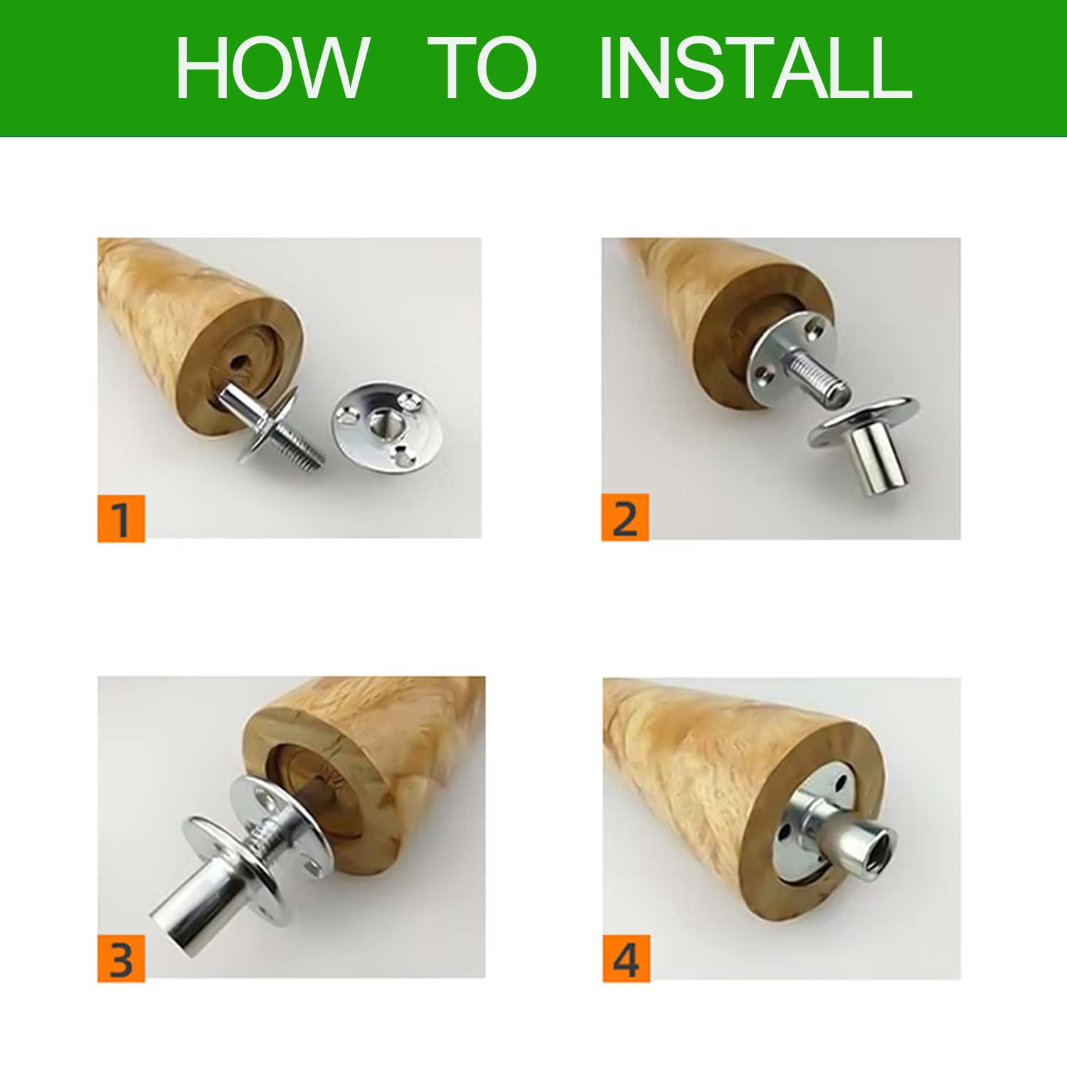 20 Stück 1/4-20 T-Muttern - Kohlenstoffstahl Möbelbeschläge Rundbasis