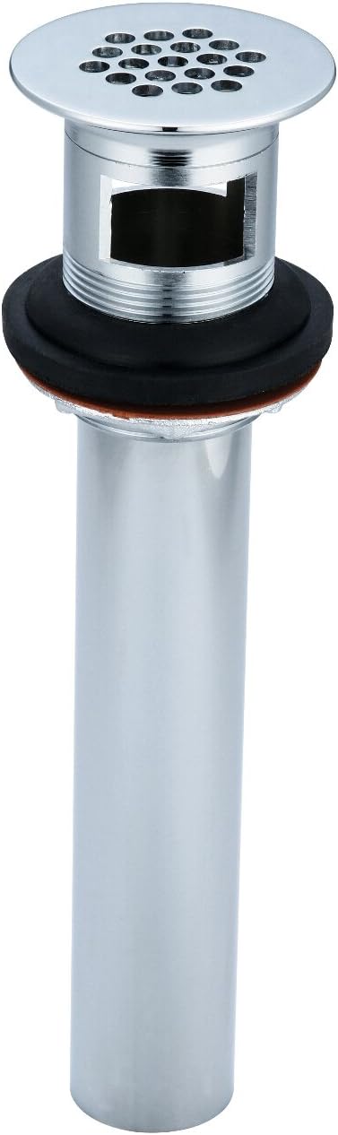 Olympia Faucets OP-630001 Brass Grid Strainer Drain Assembly, Chrome Finish