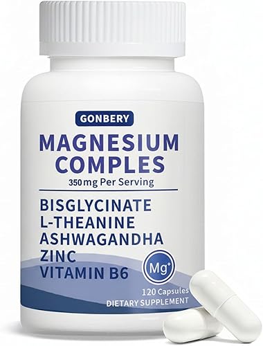Miniatura 7 de Complejo de magnesio 7 en 1 con Ashwagandha y L-teanina | Bisglicinato, citrato y malato de alta absorción + vitamina B6, zinc | Apoya la calma