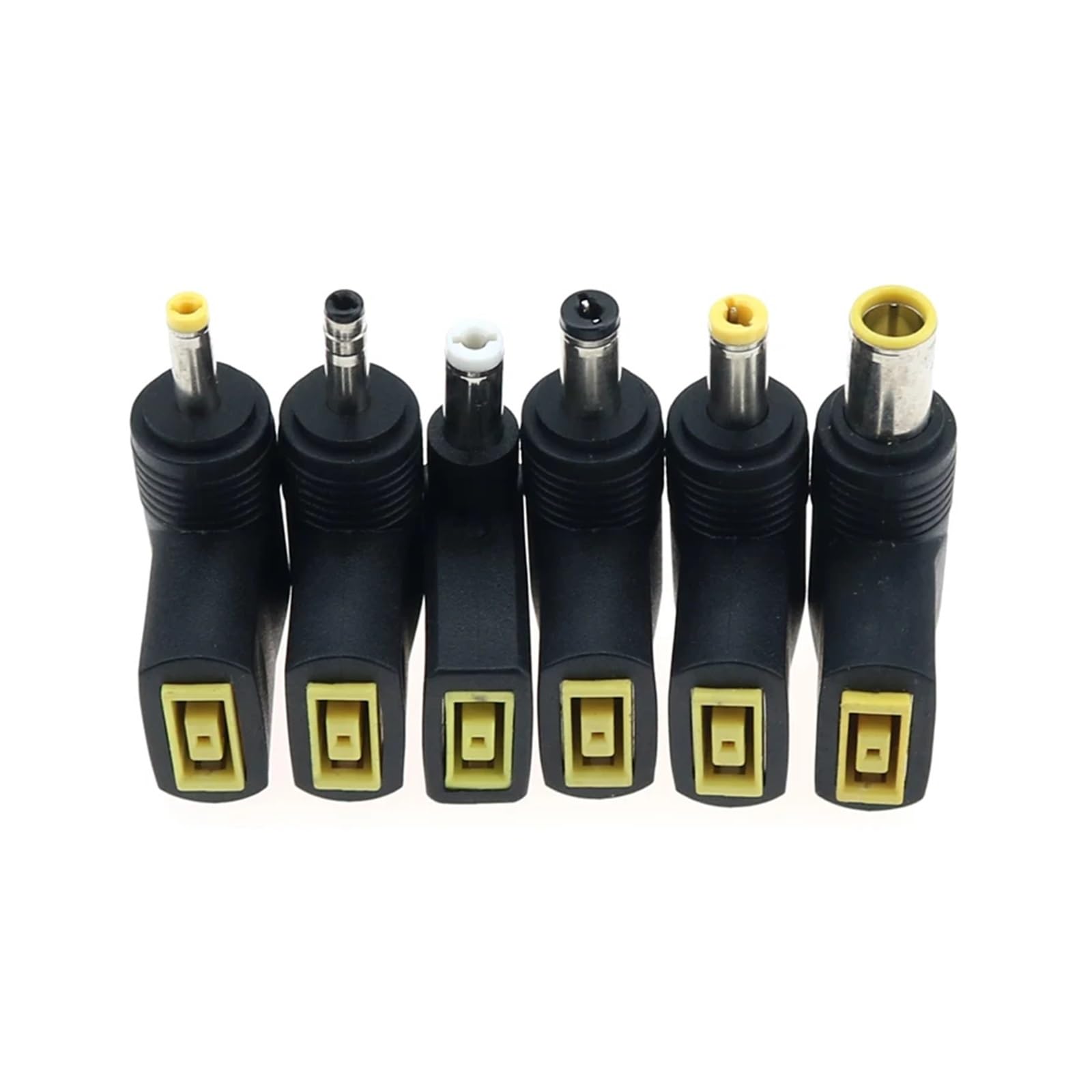 DC 4,0 x 1,7 5,5 x 2,1,9 x 5,5 mm a adattatore di caricatore quadrato femmina convertitore presa portatile (5,5 x 2,1 mm, bianco)