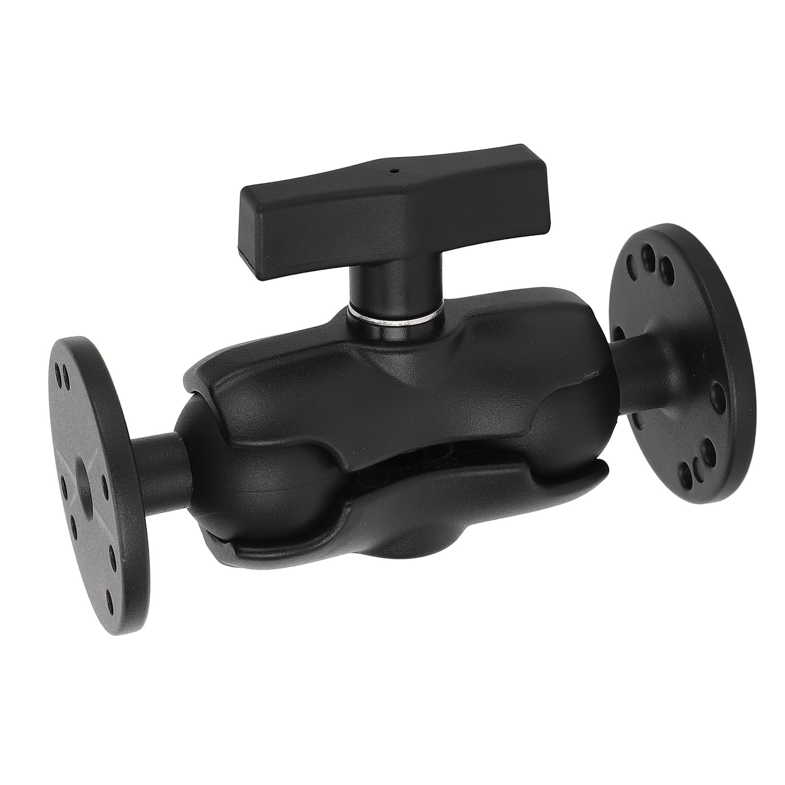 Alomejor Soporte Tablet, Montaje Doble Bola Flexible y Resistente Soporte GPS aleación Aluminio 3,8 cm para navegación Coche Pesca Actividades al Aire