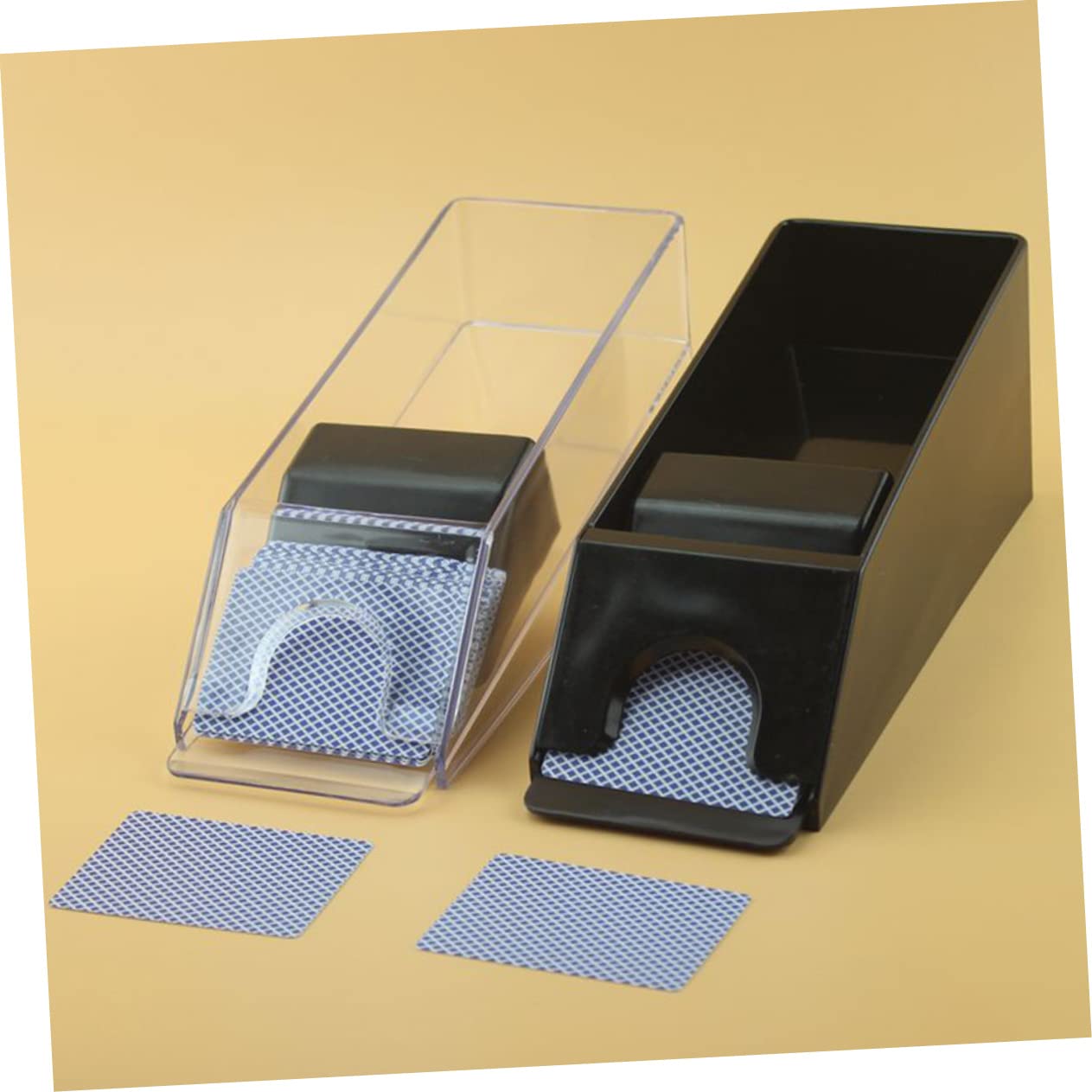 Homoyoyo Distribuidor De Cartas Zapato Reutilizable De Acrílico Portátil Repartidor De Tarjetas Resistente Al Desgaste para Uso El Hogar